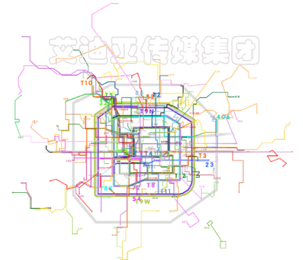 北京公交车蹊径图